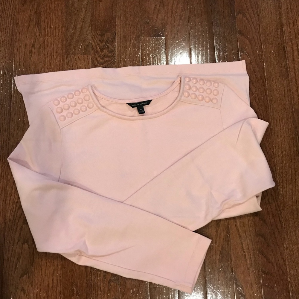 Banana Republic Pale Pink Sweatshirt - Med